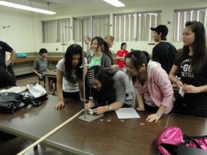 Participants at the 2010 Physics Olympics on the UH M&#257;noa campus.