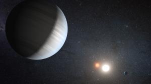 Artist's rendition of the Kepler-47 system. Credit: NASA/JPL-Caltech/T. Pyle