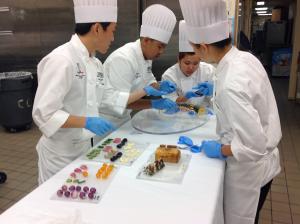 Kapi'olani student chefs at a regional competition.