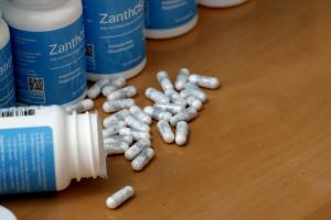 An Astaxanthin product marketed by Cardax is called “Zanthosyn.”