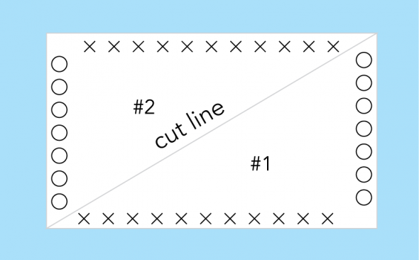 <p><strong>Fig. 8.29.</strong> An example of how to make navigation triangles used to plot a course.</p>
