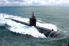 <p><strong>Fig. 8.32.</strong>&nbsp;(<strong>D</strong>) A submarine breaches the surface of the ocean.</p>
