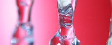 image of water streaming down with air bubbles illustrating that water properties